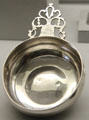 Silver porringer by Benjamin Burt of Boston at Metropolitan Museum of Art. New York, NY.