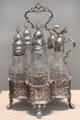 Silver cruet set from London, England at Metropolitan Museum of Art. New York, NY.