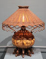 Table lamp by Tiffany Studios, New York City at Metropolitan Museum of Art. New York, NY.