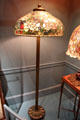 Standing lamp with Peony shade by Louis C. Tiffany of Tiffany Studios, New York City at Metropolitan Museum of Art. New York, NY.
