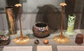Collection of Tiffany products at Metropolitan Museum of Art. New York, NY.