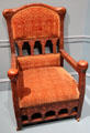 Embroidered oak armchair by Louis C. Tiffany & Samuel Colman at Metropolitan Museum of Art. New York, NY.