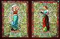 Morning & Evening leaded opalescent glass windows by John La Farge of New York City at Metropolitan Museum of Art. New York, NY.