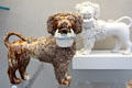 Poodle statuettes attrib. United States Pottery Co. of Bennington, VT at Metropolitan Museum of Art. New York, NY.