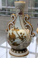 Porcelain vase by Greenwood Pottery Co. of Trenton, NJ exhibited at Chicago World's Columbian Expo in 1893 at Metropolitan Museum of Art. New York, NY.