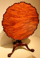 Tilt-top tea table from Philadelphia, PA at Metropolitan Museum of Art. New York, NY.