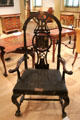 Masonic armchair prob. from Boston, MA at Metropolitan Museum of Art. New York, NY.
