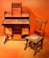 Modern Gothic desk & chair by Anthony Kimbel & Joseph Cabus of New York City at Metropolitan Museum of Art. New York, NY.
