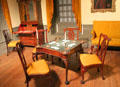 Verplanck period room from New York, NY with desk & bookcase in Philadelphia style at Metropolitan Museum of Art. New York, NY.