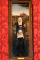 Kneeling female donor with St Anne by Hans Memling at Morgan Library. New York City, NY.