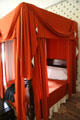 Four poster bed in downstairs bedroom at Lindenwald. Kinderhook, NY.