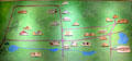 Map of heritage buildings which form open air village of Old Bethpage. Old Bethpage, NY.
