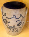 Stoneware crock from Long Island at Old Bethpage Village. Old Bethpage, NY.