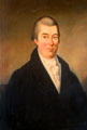 Portrait of Benjamin Huntting I at Sag Harbor Whaling Museum. Sag Harbor, NY.