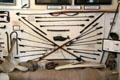 Hunting & harvesting tools of whaling industry at Sag Harbor Whaling Museum. Sag Harbor, NY.