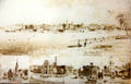 Details of etchings included in Sag Harbor scenes at Sag Harbor Whaling Museum. Sag Harbor, NY.