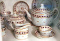 Coffee & tea service with lusterware trim at Home Sweet Home Museum. East Hampton, NY.