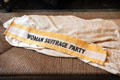 Woman Suffrage Party banner at Home Sweet Home Museum. East Hampton, NY.