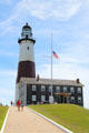 Tower, lantern & keeper's home at Montauk Lighthouse. Montauk, NY.