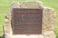 Amistad Memorial plaque at Montauk Lighthouse near Culloden Point where enslaved Africans landed after overpowering crew of La Amistad. Montauk, NY.