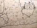 Map of Camp Wikoff inhabited by Teddy Roosevelt & troops for quarantine towards end of Spanish American War at Montauk Lighthouse museum. Montauk, NY.