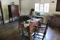 Dining room at Thomas Halsey Homestead. South Hampton, NY.