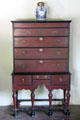 Highboy chest of drawers by Nathaniel Dominys at Thomas Halsey Homestead. South Hampton, NY.