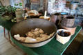 Bowls & baskets for food at Thomas Halsey Homestead. South Hampton, NY.
