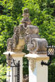 Spanish Baroque gateway at Vanderbilt Mansion. Centerport, NY.