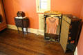Packing trunk with drawers in sewing room at Vanderbilt Mansion. Centerport, NY.