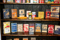 Popcorn boxes in popcorn museum at the center of major popcorn growing region. Marion, OH.