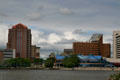 Skyline of Toledo with HCR Manor Care, Four SeaGate, & SeaGate park buildings. Toledo, OH.