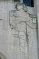 Art Deco Vulcan over portal of National City Bank. Toledo, OH.