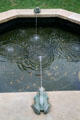 Frog fountain in Wildwood Manor House gardens. Toledo, OH.