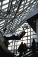 Rock & Roll Hall of Fame interior of entrance pyramid. Cleveland, OH.
