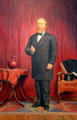 Rutherford B. Hayes portrait at Hayes Library. Fremont, OH.
