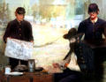 Diorama of Rutherford B. Hayes during Civil War at Hayes Museum. Fremont, OH.
