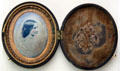 Locket photo of Lucy Hayes carried by General Rutherford B. Hayes during Civil War until his death at Hayes Museum. Fremont, OH.