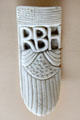 Slipper horn carved with RBH initials by soldier under Civil War command of Rutherford B. Hayes at Hayes Museum. Fremont, OH.
