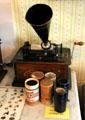 Edison Standard phonograph with cylinders at Edison Birthplace Museum. Milan, OH