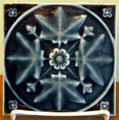 Art tile in Monroe House at Oberlin Heritage Center. Oberlin, OH.