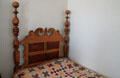 Tiger maple & cherry bedstead in Monroe House at Oberlin Heritage Center. Oberlin, OH.