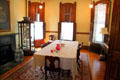 Dining room of Jewett House at Oberlin Heritage Center. Oberlin, OH.