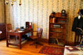 Upstairs room let to student boarders in Jewett House at Oberlin Heritage Center. Oberlin, OH.