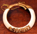 Ivory & gold perfume horn presented to Mrs. McKinley from the people of Hawaii at William McKinley Presidential Museum & Library. Canton, OH.