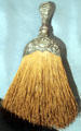 Silver topped whisk broom monogrammed with the initials of Mrs. McKinley at William McKinley Presidential Museum & Library. Canton, OH.