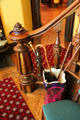 Newel post at Hower House. Akron, OH.