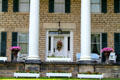 Portico of Col. Simon Perkins Stone Mansion. Akron, OH.
