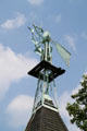 Windmill on wash house tower at Col. Simon Perkins Stone Mansion. Akron, OH.