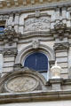 Details of Muskingum County Courthouse which incorporated year stone from building which served as Ohio's Second State Capitol Building. Zanesville, OH.